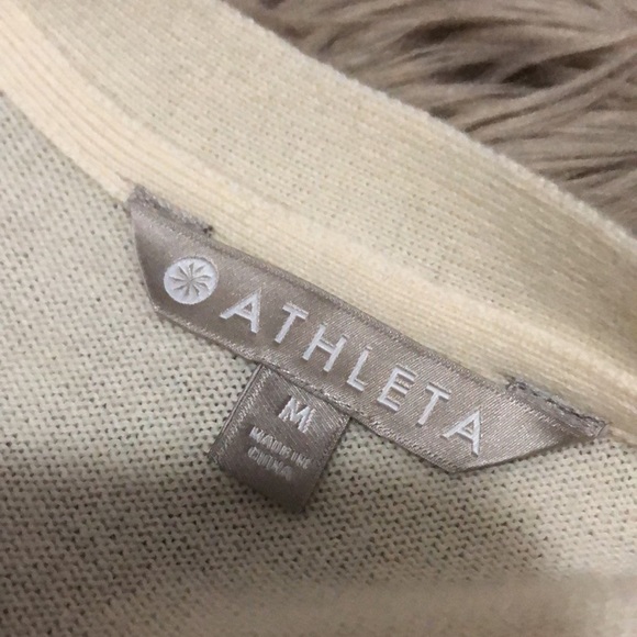 HPπ-NWT Athleta Step HemβStar GazerβWrap Sweater-Wool/Cashmere-Cream-Sz M - Picture 13 of 16